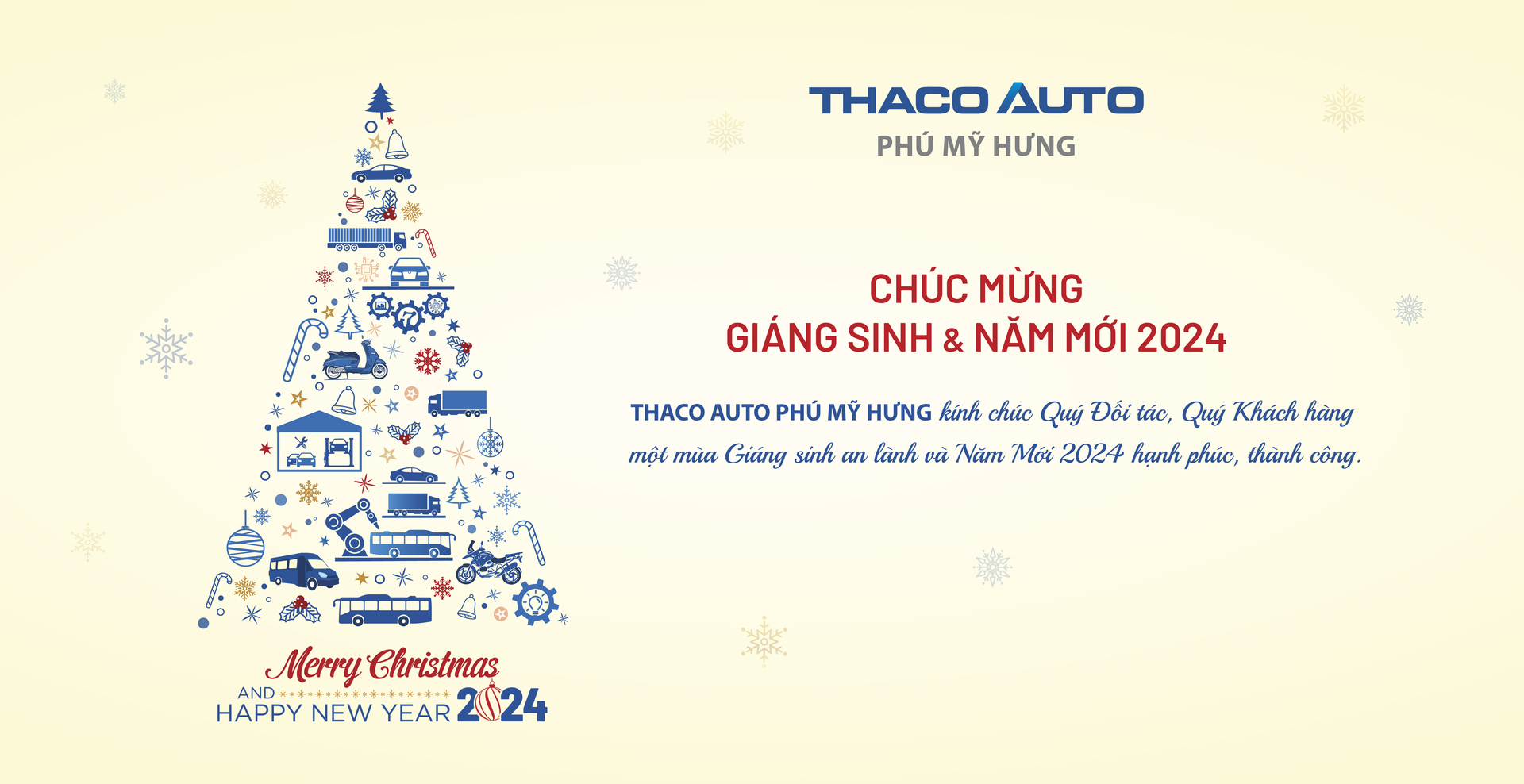 CHÚC MỪNG GIÁNG SINH, NĂM MỚI 2024!