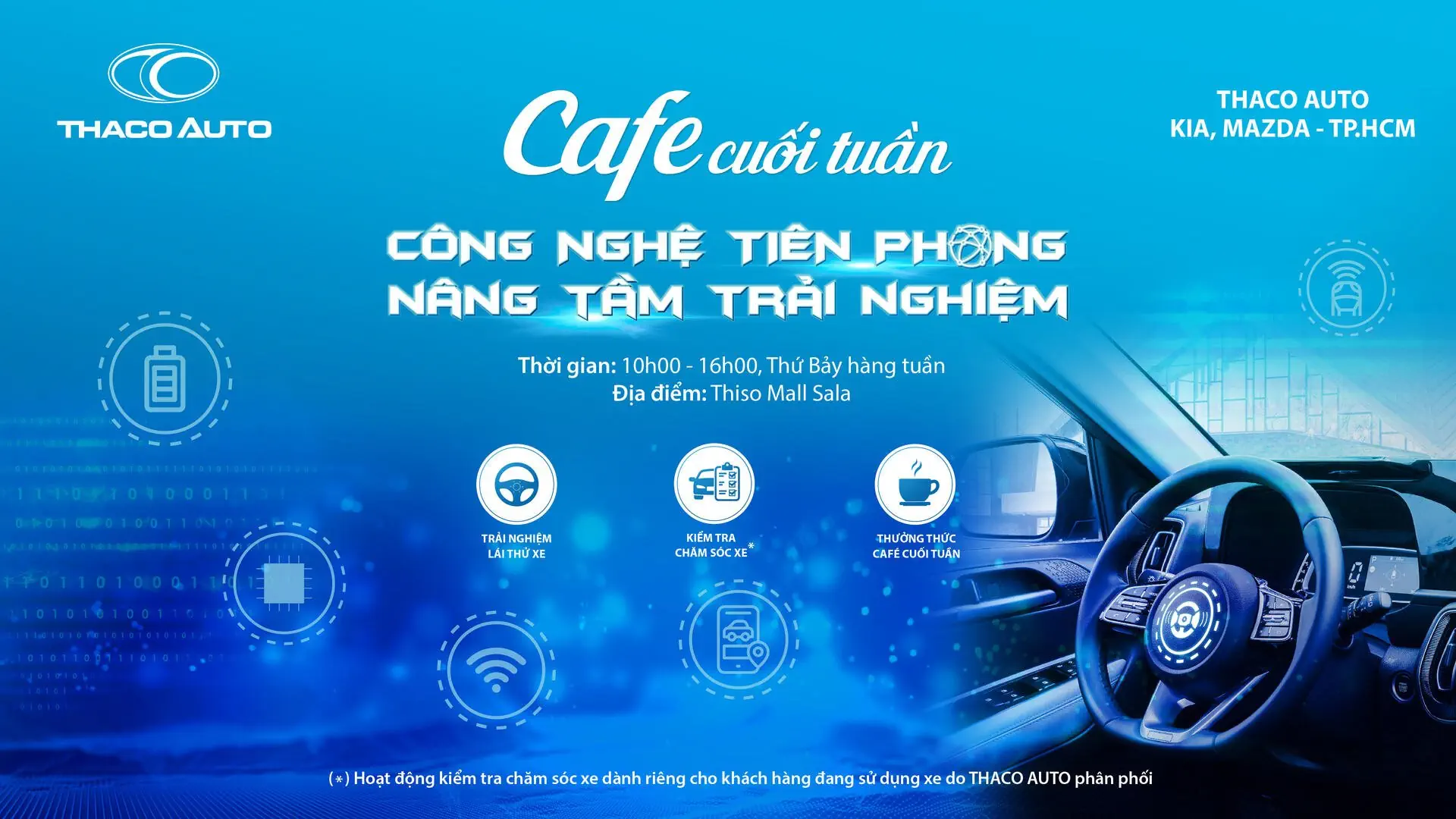 CÙNG THACO AUTO NÂNG TẦM TRẢI NGHIỆM VỚI CHƯƠNG TRÌNH “CAFE CUỐI TUẦN” CHỦ ĐỀ CÔNG NGHỆ